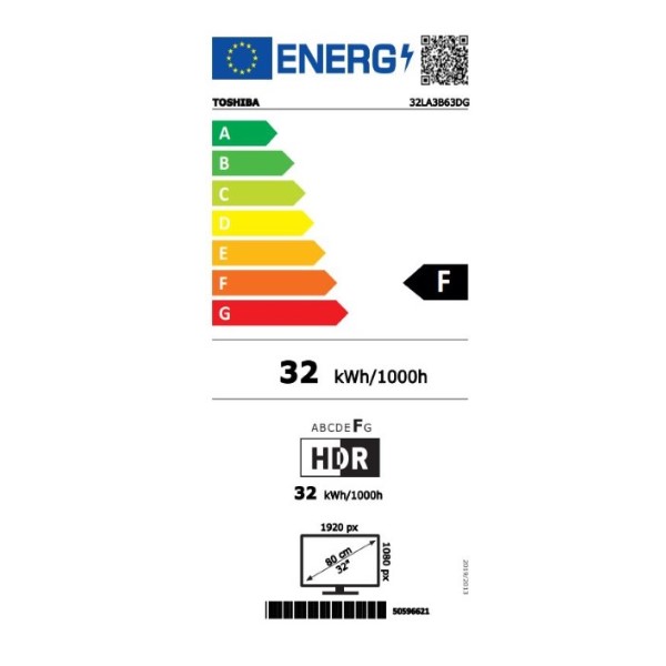 Smart TV Toshiba 32LA3B63DG 32” Full HD DLED WiFi Black - Image 2